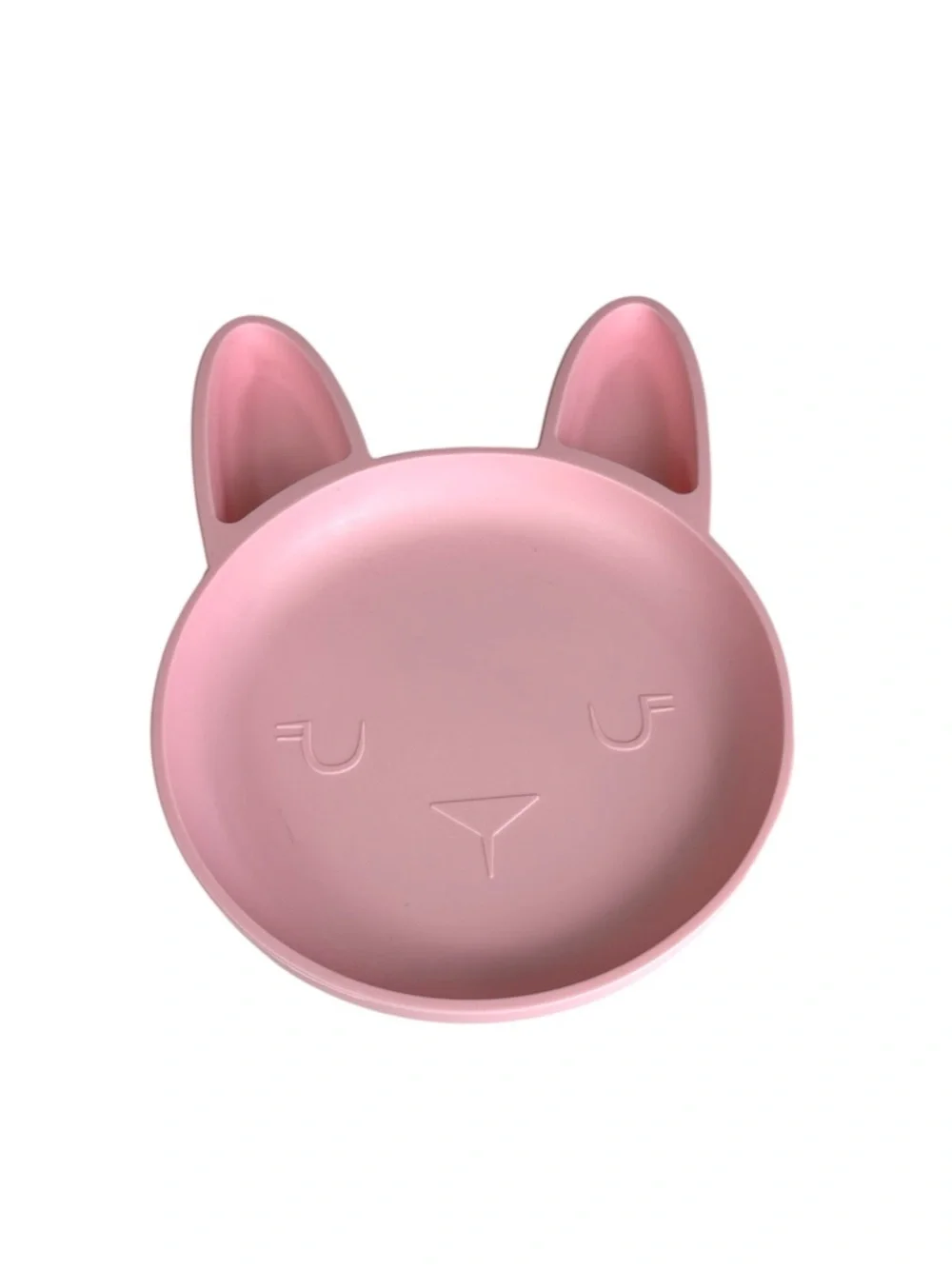 cloud island Bunny Silicone Divided Plate - Light Pink